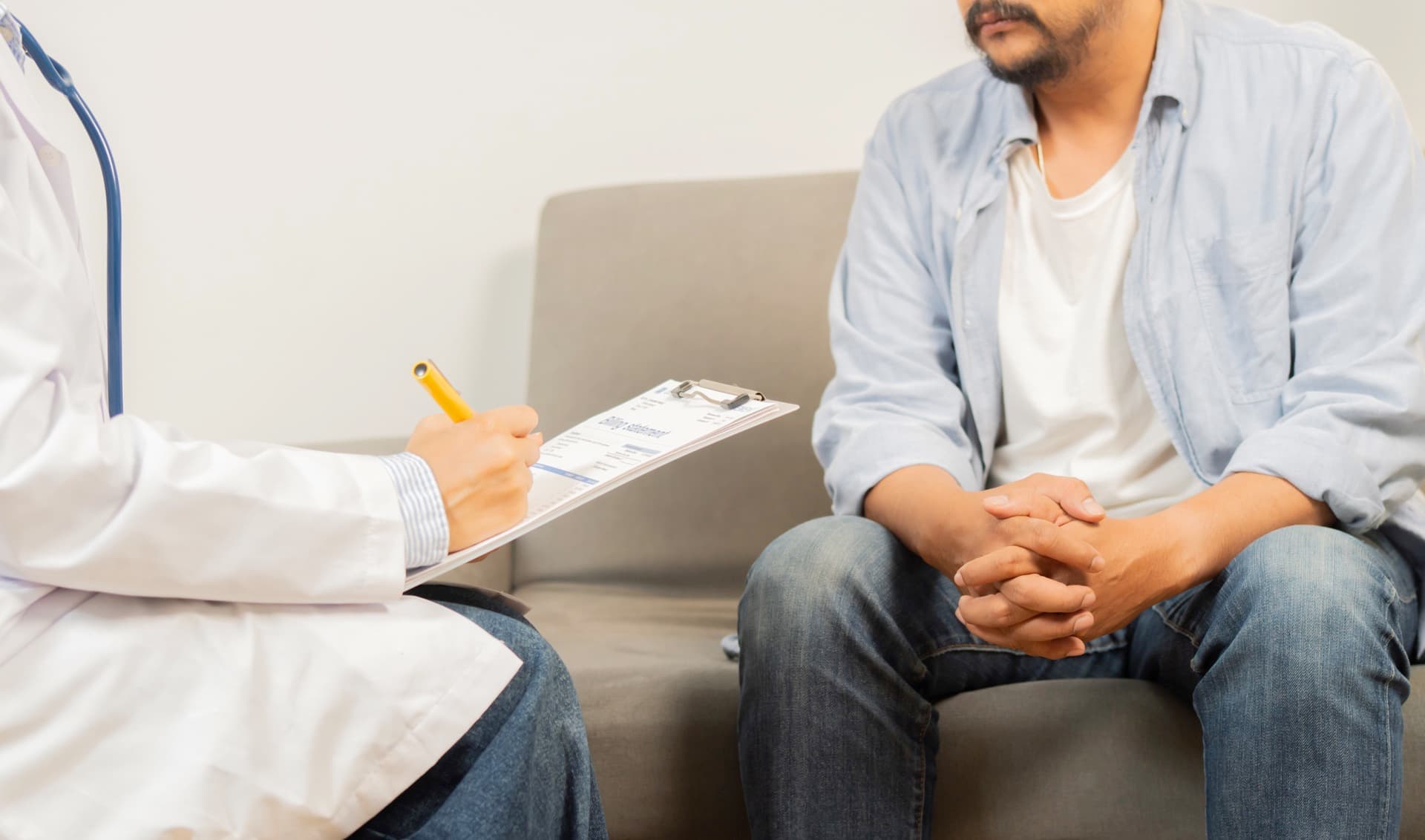 A private consultation in a quiet clinic room